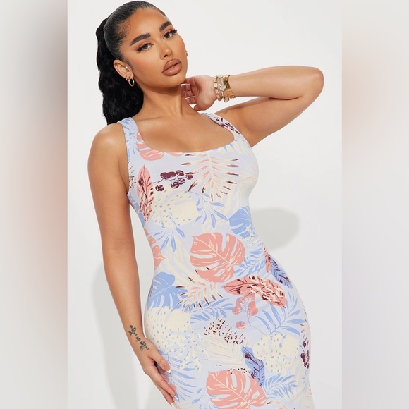 Underneath Palm Tree Maxi Dress - Picture 3 of 4